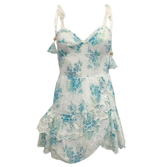 Love Shack Fancy Magic Turquoise Olani Dress - Picture 1 of 4